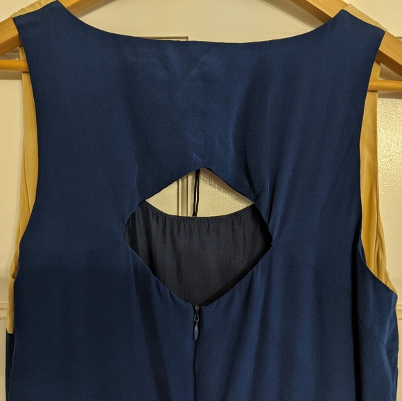 Size M Boundary & Co. Silk color block "Annie" dress - Picture 2 of 11